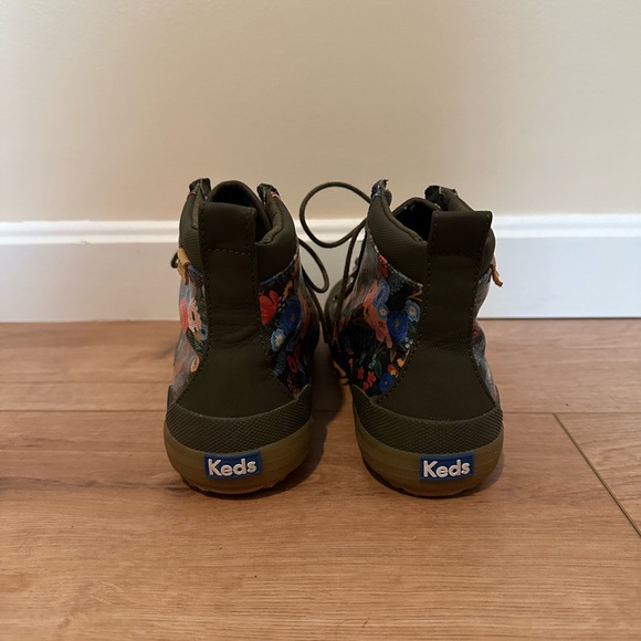Keds x Rifle paper co. scout boots in Olive and Garden Party print size 8.5 - Picture 2 of 7